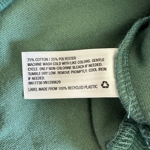 Emerald green velour-like feel sweatshirt, Knox Rose brand, size XXL - Picture 8 of 8